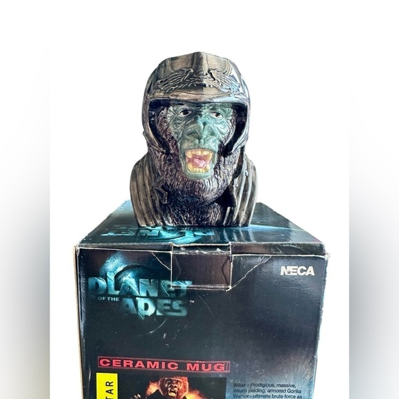 neca Other - Planet of the Apes Attar Figural Ceramic Coffee Mug NECA Vintage 2001​​​​​​
